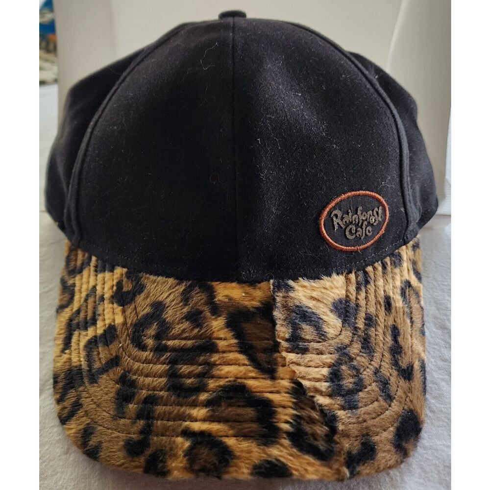 Cap/Hat-Epcot Rainforest Cafe-Leopard Animal Print-Black-Unisex-Orlando